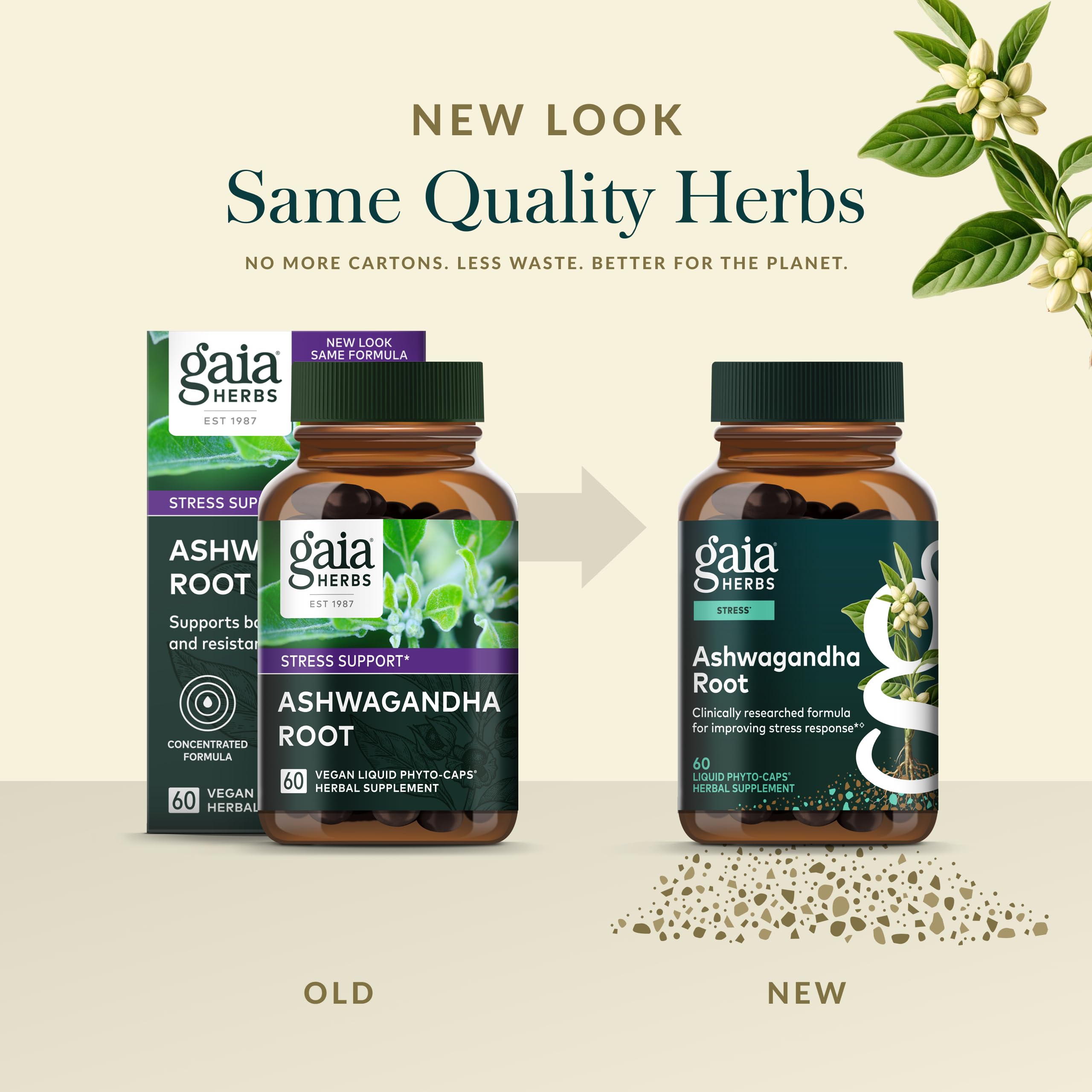 Gaia Herbs Ashwagandha Root - Stress Relief & Sleep Support Supplement - Supports Balanced Energy Levels & Positive Outlook* - 60 Vegan Liquid Phyto-Caps (30 Servings) - Image 6